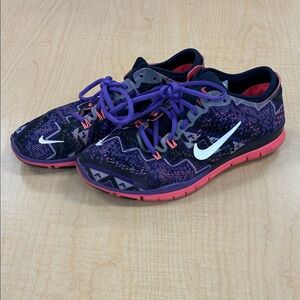 Women’s Nike Free TR Fit 4 Training Shoes Aztec Print Size 7.5